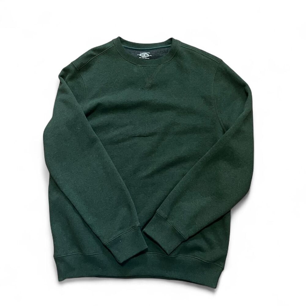 GH Bass Co. Men's Dark Green Crewneck Sweatshirt SZ M